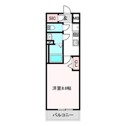 東部市場前駅 徒歩2分 7階の物件間取画像